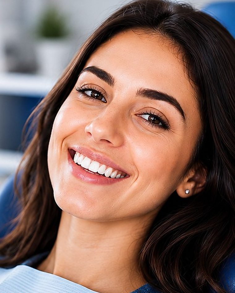 A patient smiling at Al Najma Dental Clinic, Al Nabbaa, Sharjah